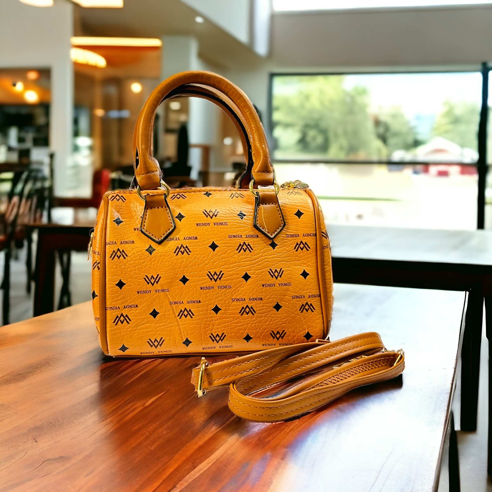 Woman's cheap pu handbag